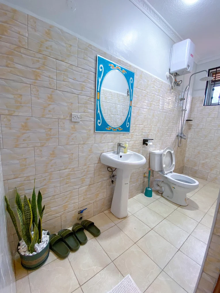 Clean modern bathroom